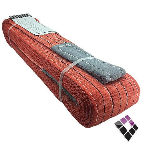 حبل عريض لسحب أو رفع الطبالي EUROMAX صيني طول 8 متر قوة 5 طن