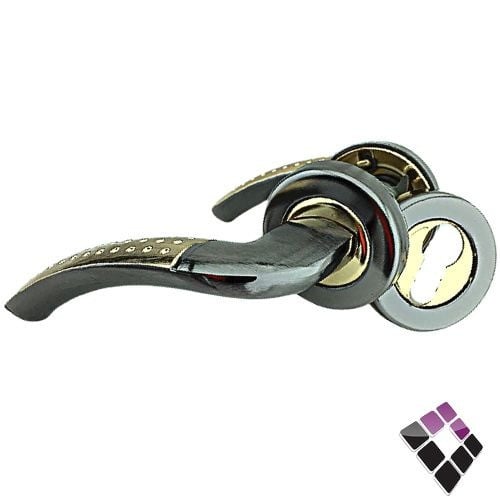 يد كالون DALI صيني زنك متحرك مفصول لون فضي غامق + ذهبي م/ نقاط رقم Y110/S/BN-GP