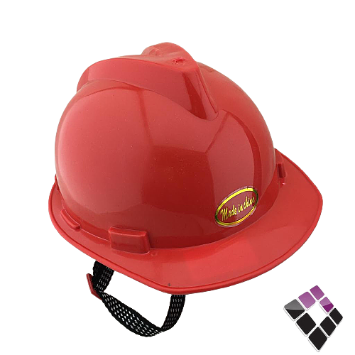 خوذة سلامة بلاستيك لون أحمر...