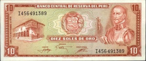 10 سول البيرو لعام 1976م الحالة أنسر