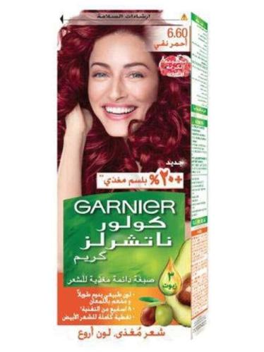صبغة شعر غارنييه كولور ناتشورال رقم 6.60 احمر نقي