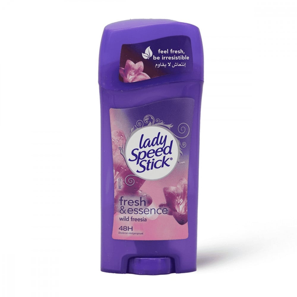 ليدى سبيد ستيك مزيل عرق ويلد فريسيا فرش ايسنس 65جمLADY SPEED STICK WILD FRESIA FRESH ESSENCE DEODORANT STICK - 65G