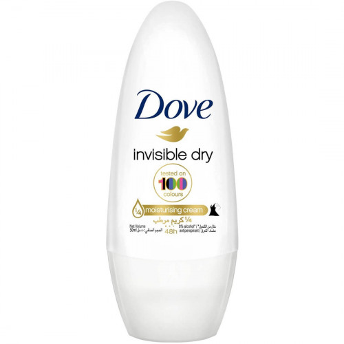 دوف رول مزيل عرق انفزبل دراي 50ملDOVE INVISIBLE DRY ANTIPERSPIRANT ROLL-ON