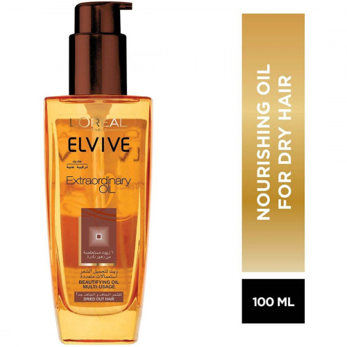 لوريال الفيف الزيوت للشعر الجاف جدا 100ملLOREAL ELVIVE OILS FOR VERY DRY HAIR - 100 ML.