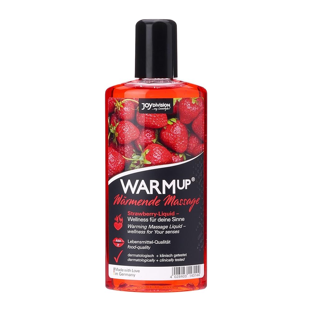 Warm UP Massage Oil Strawberry 150mlزيت تدليك وارم أب برائحة الفراولة - 150 مل