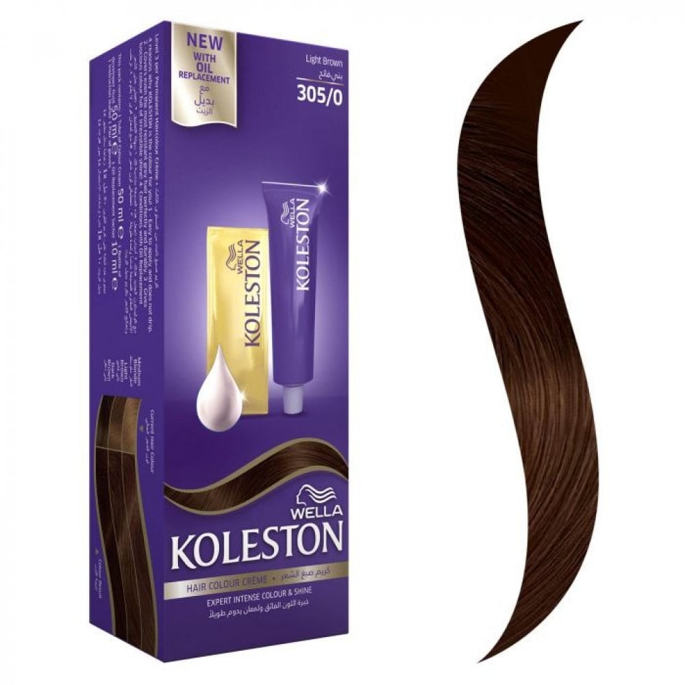 ويلا كولستون ماكسي صبغة شعر بني فاتح 305/0 50مل**WELLA COLISTON MAXI HAIR COLOR LIGHT BROWN 305/0 - 50ML**
