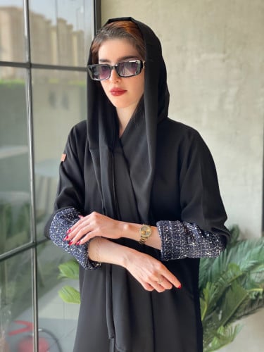 عباية كريب وشانيل #027