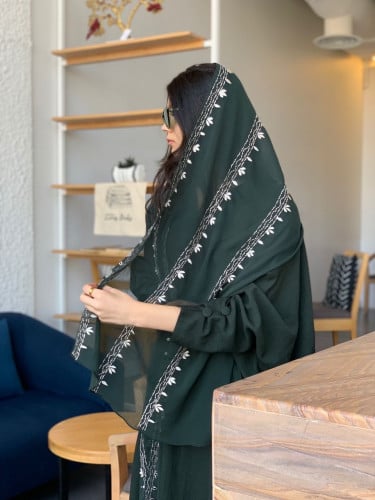 طرحه مطرزه تطريز يدوي#022