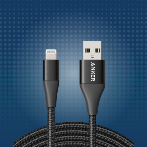 انكر - كيبل آيفون USB - اسود
