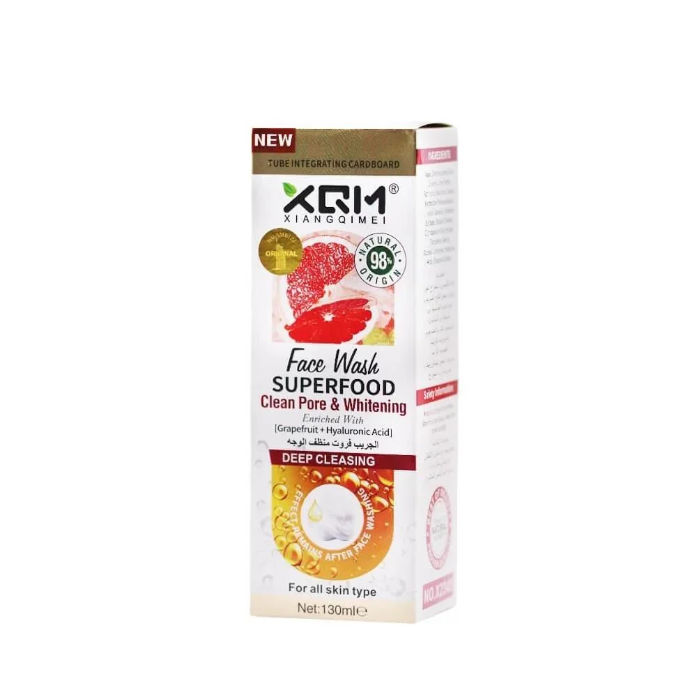 اكس كيو ام غسول وجه جريب فروت 130مل