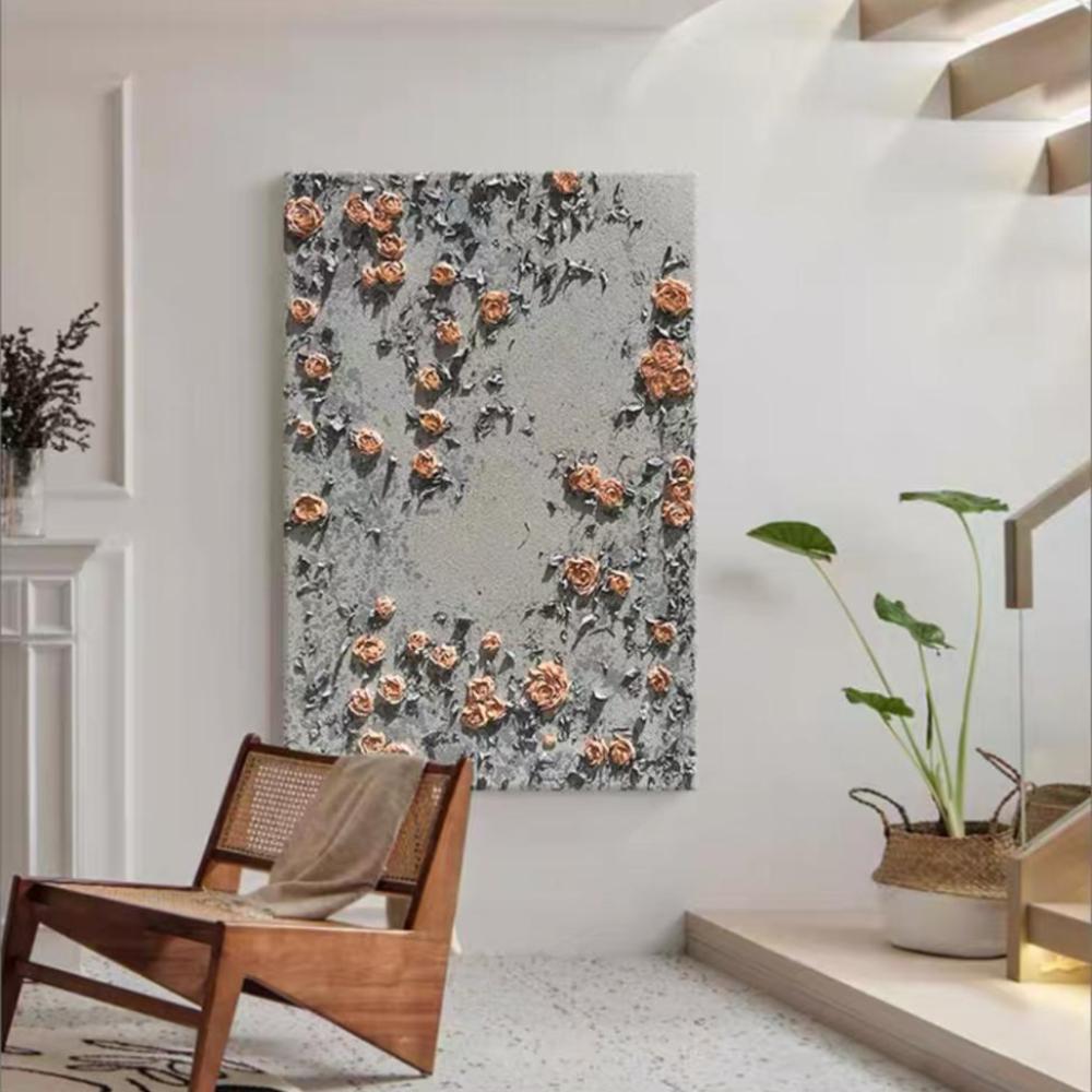 لوحة رسم يدوي حقيقي ورد