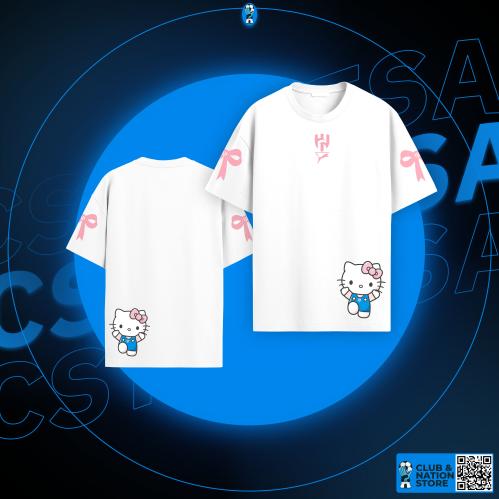 تيشيرت الهلال هالو كيتي اوفر سايز