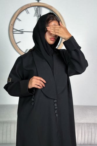 عباية كريب بازارير على الجنب