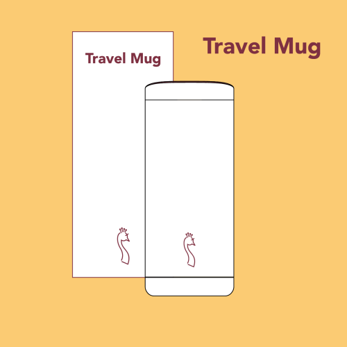 Travel Mug - مق بيكوك ابيض
