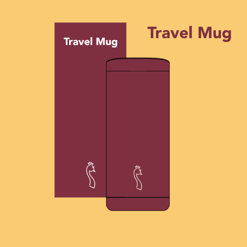 Travel Mug - مق بيكوك عنابي