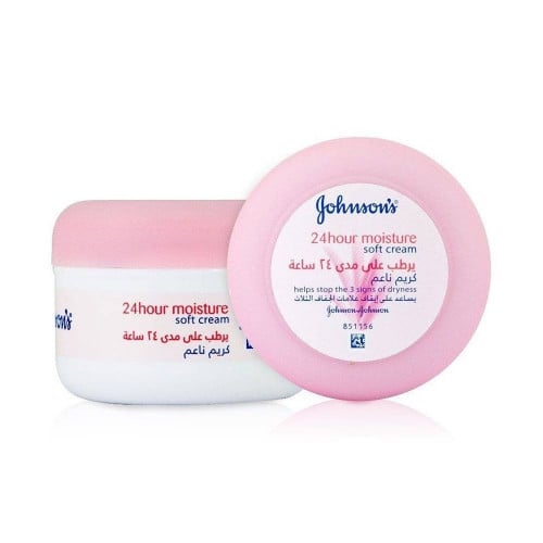 كريم ناعم ترطيب 24 ساعه من جونسون 100 مل