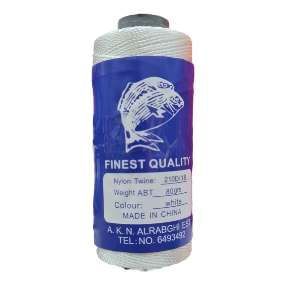 خيط السمكه او ( خيط الصياد )  مقاس 18 رقم اللون white