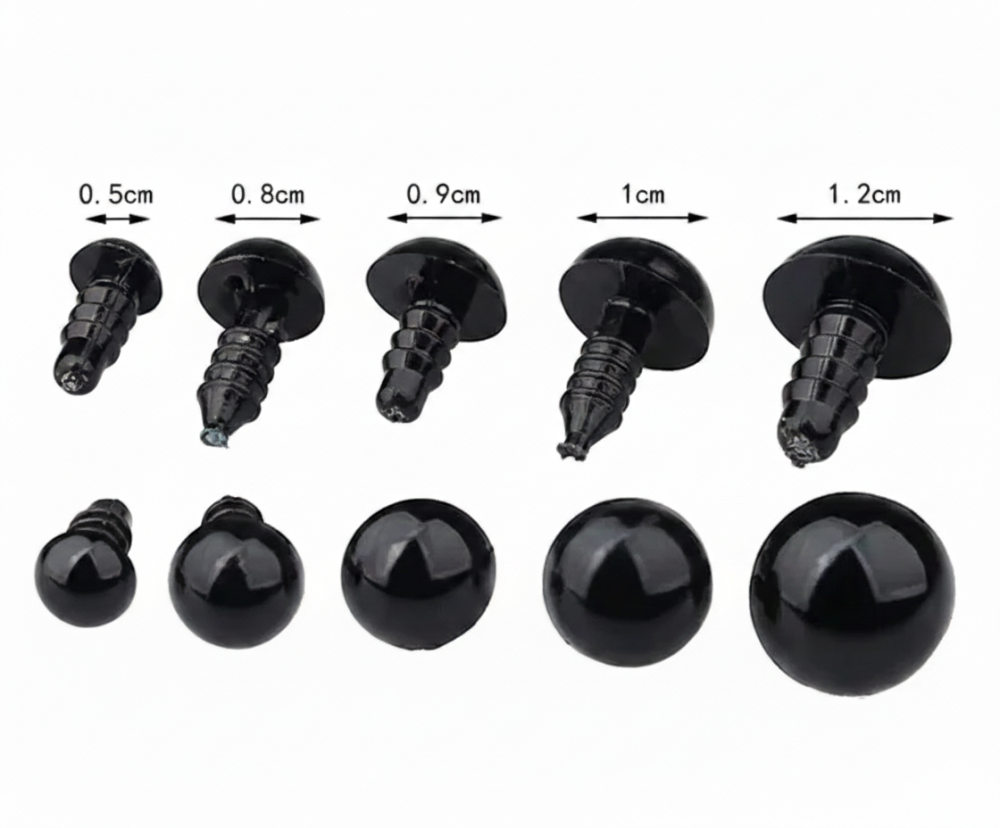 عيون الدمى البلاستيكية 12حبة ( 6 أزواج)
