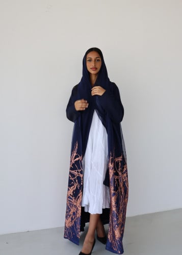 Boldy blue chiffon