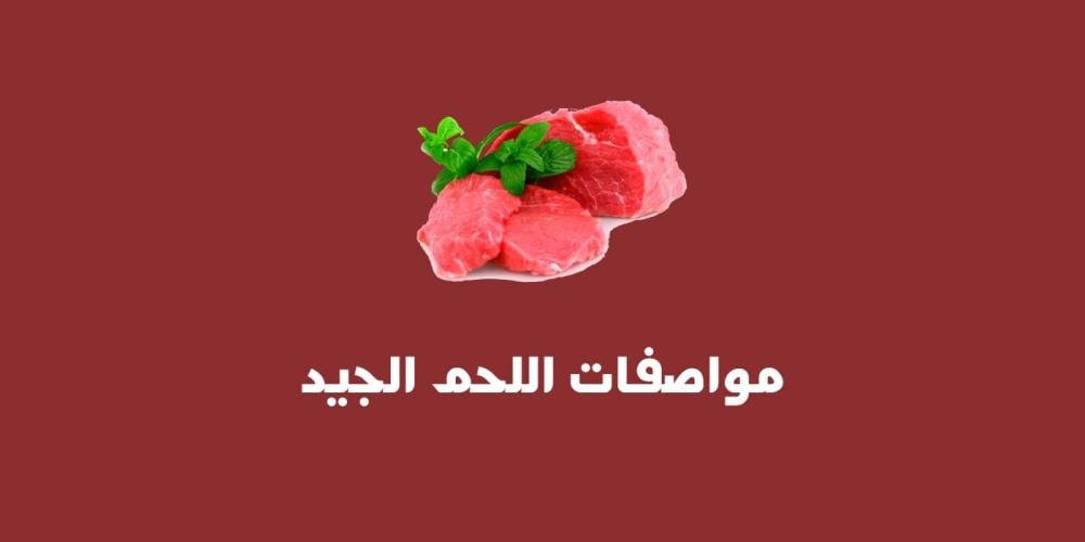 مواصفات اللحم الجيد