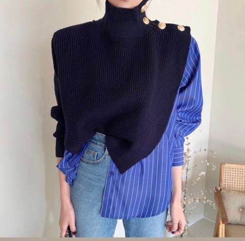 Two in One Sweater - Blue