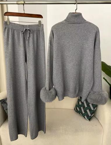 Set of Wool Sweater and Long Pant