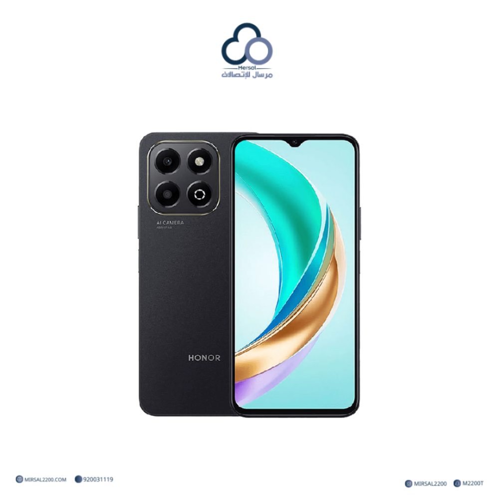هاتف هونر X7d 5G سعة 256GB – ذاكرة عشوائية 8GB لون اسود