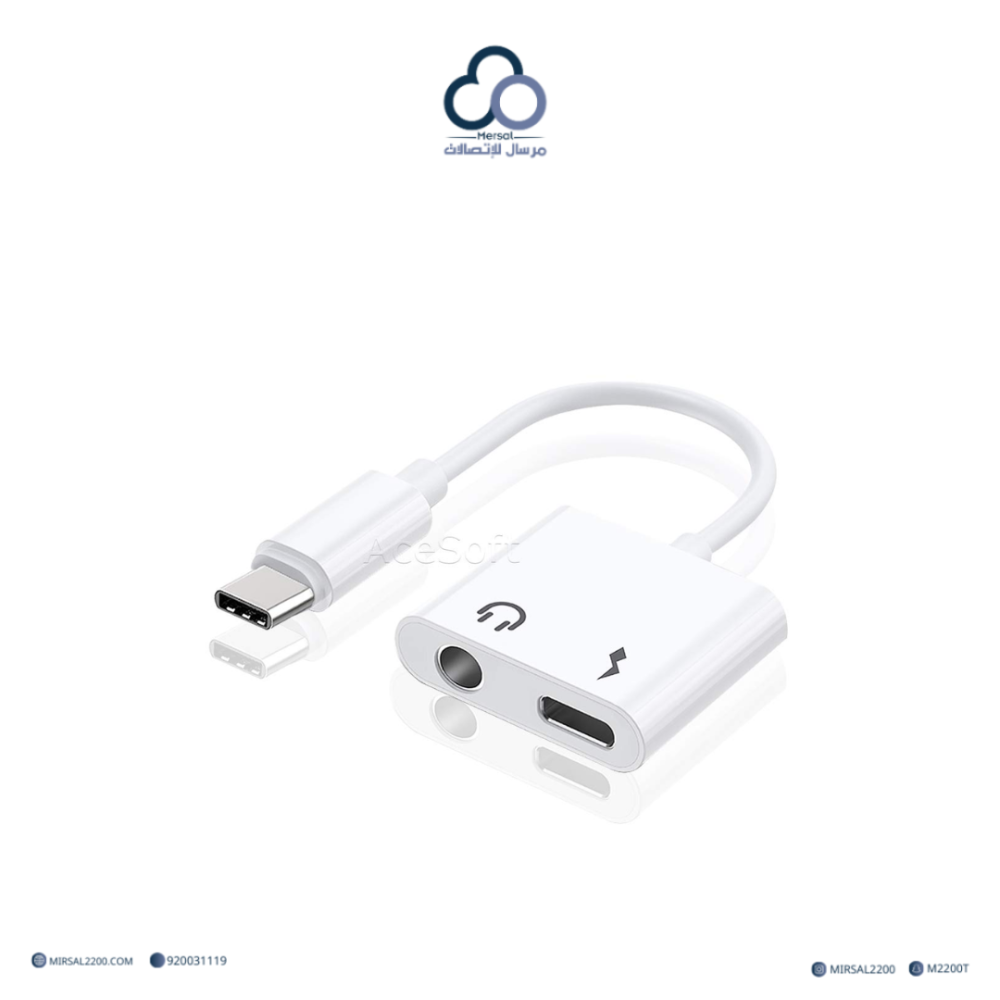 محول شاحن صوت SP SPON USB C إلى 3.5 مم لمقبس سماعة الرأس DAC نوع C Aux متوافق مع هاتف Galaxy S21+، Ultra S10 Lite Note10 A90 Tab S6، Huawei P30