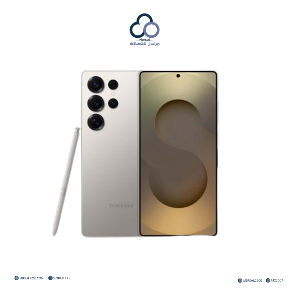 سامسونج جالاكسي اس 25 الترا، 5G، 512 GB، رمادي تيتانيوم