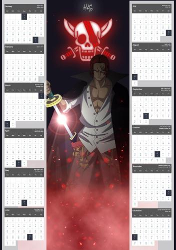 one piece Calendar 2025 - 4