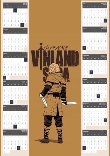 vinland saga Calendar 2025 - 1