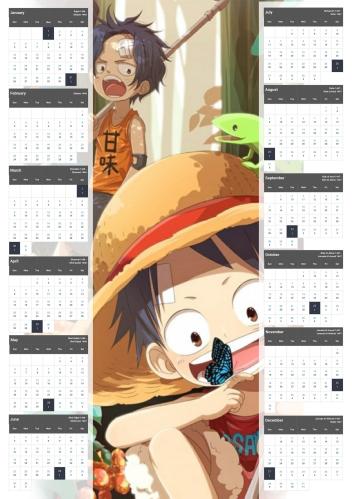 one piece Calendar 2025 - 2