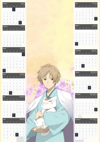 Natsume Yuujinchou Calendar 2025 - 2