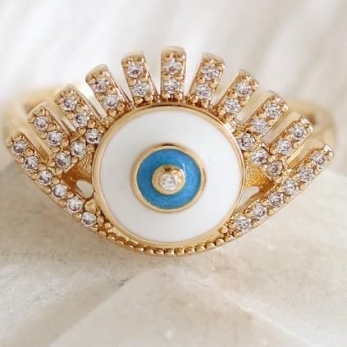 Greek eye ring