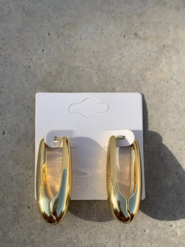 Gold Glazd Hoops