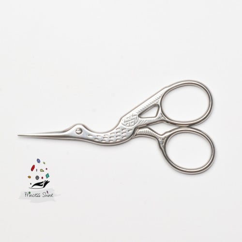 204 - مقص طائر اللقلق - لون فضي