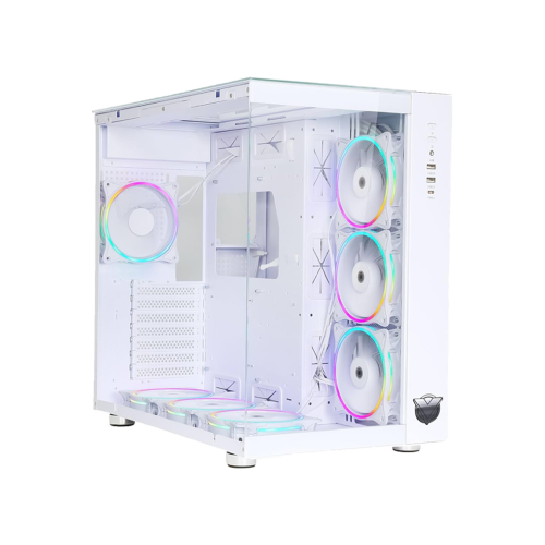 ASA ODYSSEY White with 7 ARGB Fans Mid-Tower