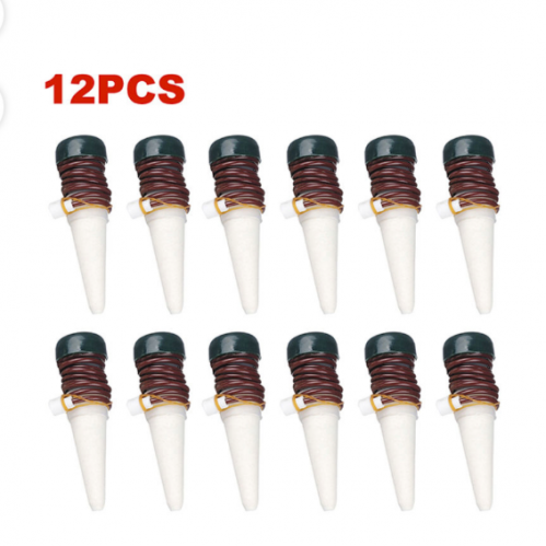 مجموعة مكونة من 12 وتد للري التلقائي للنباتات متعدد الألوان