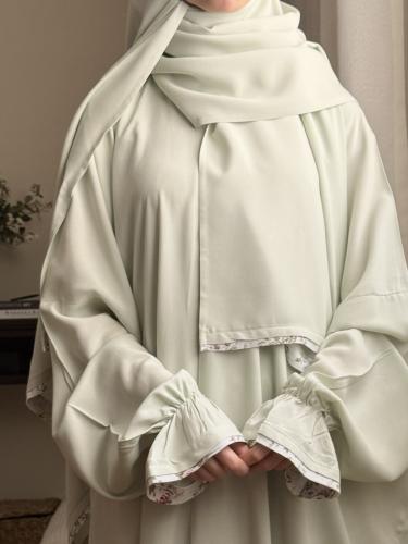 شرشف صلاة سادة اخضر - لف