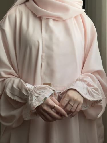 شرشف صلاة سادة وردي - سحاب