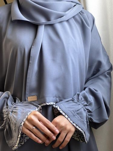 شرشف صلاة سادة رمادي - لف