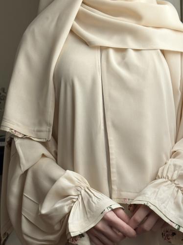 شرشف صلاة سادة بيج - لف