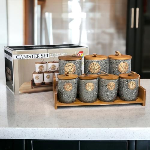 طقم بهارات خشب 7 حبه