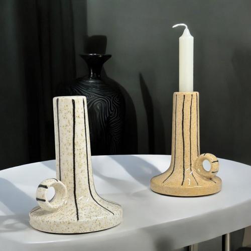 شمعدان سيراميك مقاس 15 سم