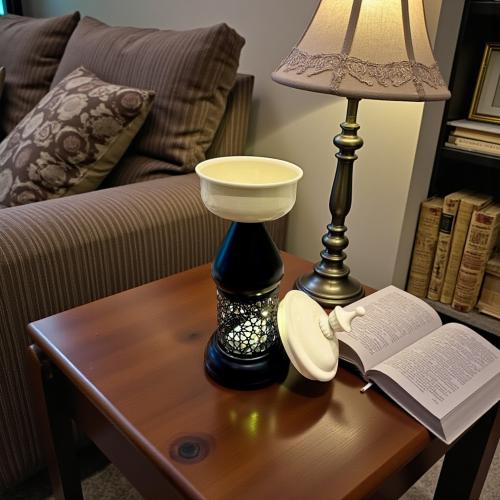 صحن معدن باستاند فانوس رمضان