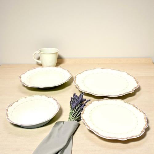 طقم سفرة سيراميك 24 قطعة