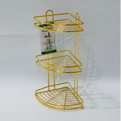 رف شامبو زاوية استيل 3 دور