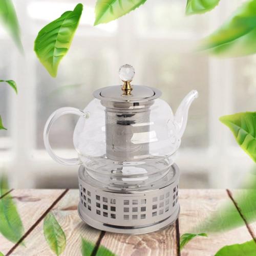 براد زجاج شفاف بقاعدة استيل