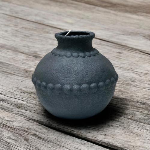 فازة سيراميك أسود مقاس 32.5 * 23 سم