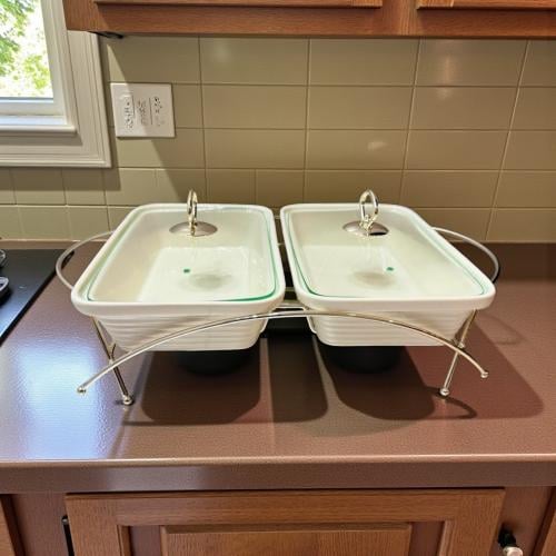 قدر شوربة باستاند فضي 2 قطعة